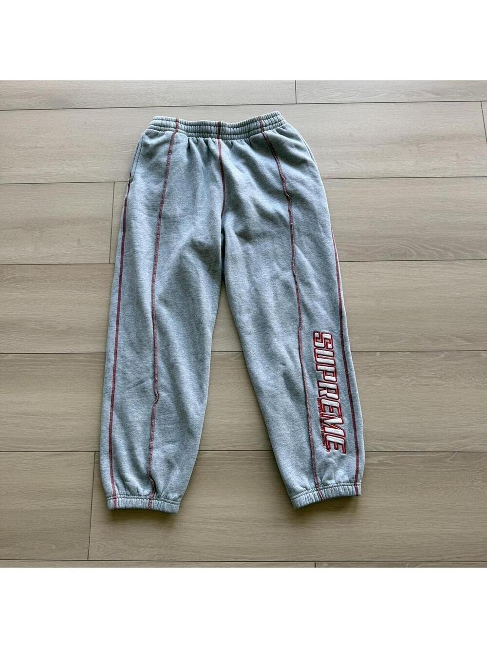 Supreme Men's Grey Joggers-tracksuit